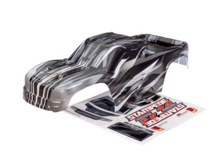 Carrocería, Stampede 4X4 Brushless, ProGraphix (los gráficos están impresos, requieren pintura y aplicación del color final) / hoja de calcomanías