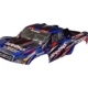 Carrocería, Slash 4X4 (también compatible con Slash VXL y Slash 2WD), azul (pintada, calcomanías aplicadas) (ensamblada con pestillos delanteros y traseros para montaje sin clips)