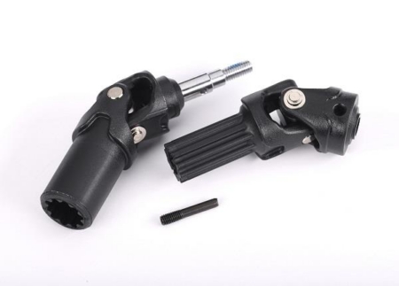 Conjunto de eje de transmisión delantero, extremadamente resistente, con eje de 6 mm (1)/pasador roscado (1) (izquierdo o derecho) (completamente ensamblado, listo para instalar)