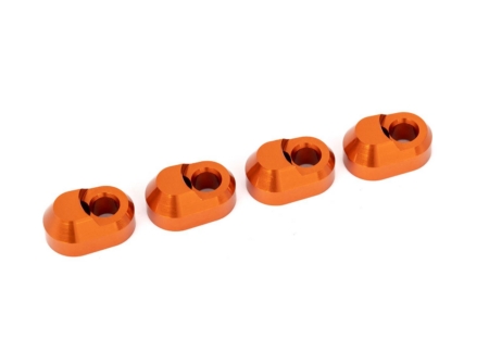 Retenedor de pasador de suspensión, aluminio 6061-T6 (anodizado naranja) (4)