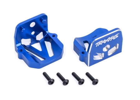 Soportes de motor, aluminio 6061-T6 (anodizado azul) (delantero y trasero)