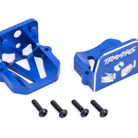 Soportes de motor, aluminio 6061-T6 (anodizado azul) (delantero y trasero)
