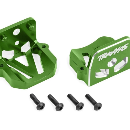 Soportes de motor, aluminio 6061-T6 (anodizado verde) (delantero y trasero)