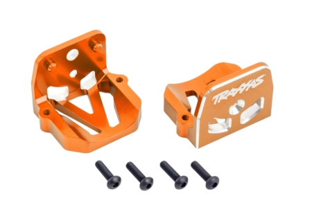 Soportes de motor, aluminio 6061-T6 (anodizado naranja) (delantero y trasero)