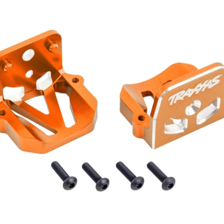 Soportes de motor, aluminio 6061-T6 (anodizado naranja) (delantero y trasero)