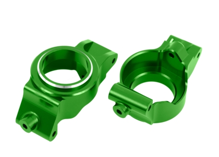 Bloques de ruedas (cubos en C), aluminio 6061-T6 (anodizado verde), izquierdo y derecho