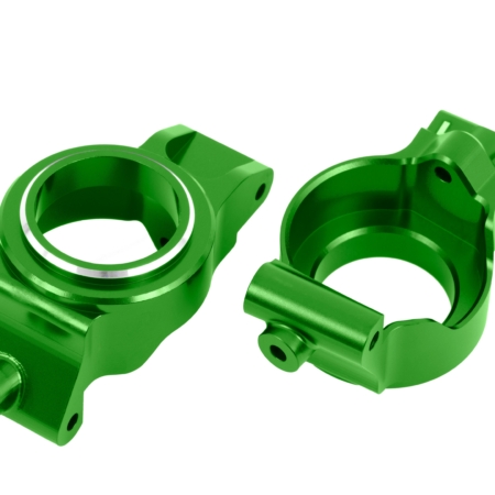 Bloques de ruedas (cubos en C), aluminio 6061-T6 (anodizado verde), izquierdo y derecho