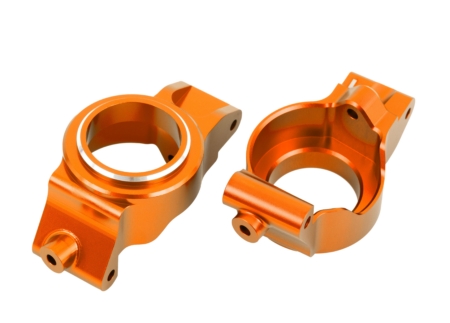 Bloques de ruedas (cubos en C), aluminio 6061-T6 (anodizado naranja), izquierdo y derecho