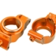 Bloques de ruedas (cubos en C), aluminio 6061-T6 (anodizado naranja), izquierdo y derecho