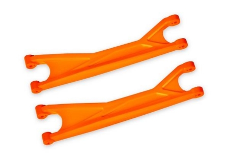 Brazos de suspensión superiores, naranja (izquierdo o derecho, delantero o trasero) (2) (para usar con el kit de suspensión X-Maxx, WideMaxx n.° 7895)