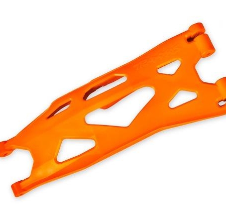 Brazo de suspensión inferior, naranja (1) (derecho, delantero o trasero) (para usar con kit de suspensión X-Maxx, WideMaxx n.° 7895)