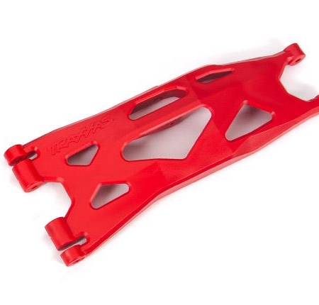 Brazo de suspensión inferior rojo (1) (izquierdo, delantero o trasero) (para usar con kit de suspensión X-Maxx, WideMaxx n.° 7895)