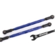 Eslabones de puntera delanteros (tubos anodizados en azul, aluminio 6061-T6) (2) (para usar con el kit de suspensión n.° 7895 X-Maxx, WideMaxx)