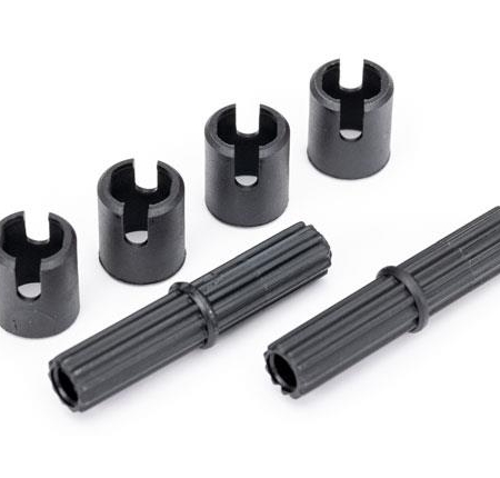 Semiejes, centrales (estrías externas) (2)/ retenedor de pasador (4) (solo piezas de plástico)