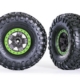 Neumáticos y ruedas, ensamblados, pegados (TRX-4 Sport 2.2' gris, ruedas estilo beadlock verdes, neumáticos Canyon Trail 5.3x2.2') (2)