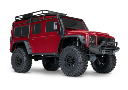 Traxxas Land Rover Defender Crawler Clipless Rojo
