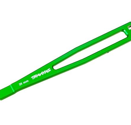 Sujeción de batería, aluminio 6061-T6 (anodizado verde)