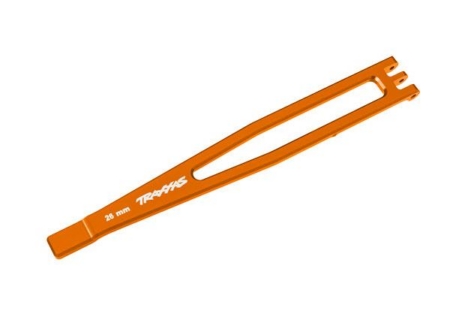 Sujeción de batería, aluminio 6061-T6 (anodizado naranja)