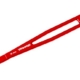 Sujeción de batería, aluminio 6061-T6 (anodizado rojo)