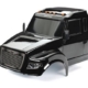 Carrocería, TRX-6 Ultimate RC Hauler, negra (pintada, calcomanías aplicadas) (incluye faros, luces de techo y espejos laterales)
