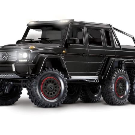 Camión eléctrico Traxxas TRX-6 Mercedes-Benz G 63 AMG 6x6, sin clip, color negro
