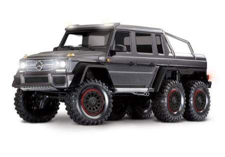 Camión eléctrico Traxxas TRX-6 Mercedes-Benz G 63 AMG 6x6, sin clip, plateado