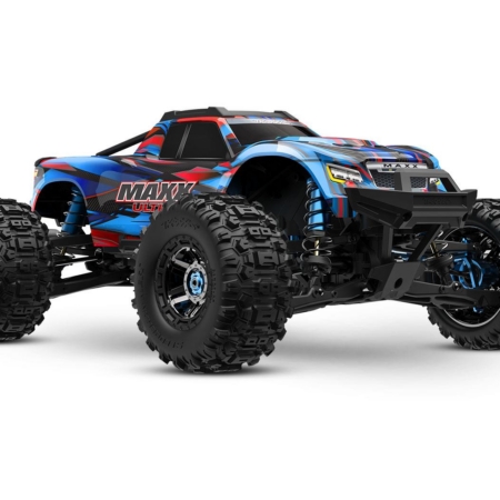 Camión monstruo eléctrico sin escobillas Traxxas Maxx Ultimate 4WD, VXL-4S, TQi - Azul