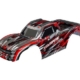 Carrocería, Stampede 4X4 VXL, roja (pintada, calcomanías aplicadas) (ensamblada con soportes de carrocería delanteros y traseros y soporte de carrocería trasero para montaje sin clip)