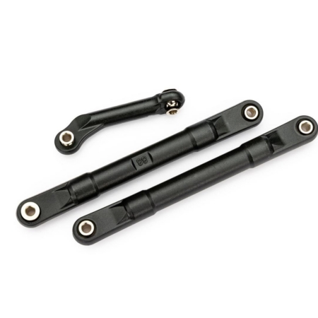 Articulaciones de puntera, compuesto moldeado, 98 mm (88 mm de centro a centro) (negro) (2)/ articulación de dirección (1)