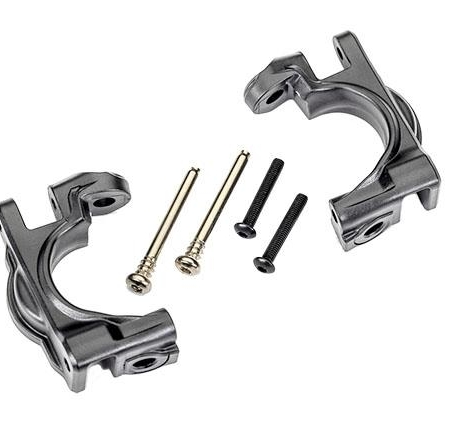 Bloques con ruedas (cubos en C), de alta resistencia extrema, grises (izquierdo y derecho)/pasadores de bisagra de 3 x 32 mm (2)/BCS de 3 x 20 mm (2) (para usar con el kit de actualización n.° 9080)