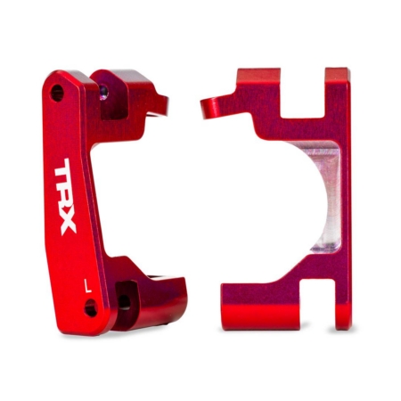 Bloques de ruedas de aluminio rojo (izq. y der.)