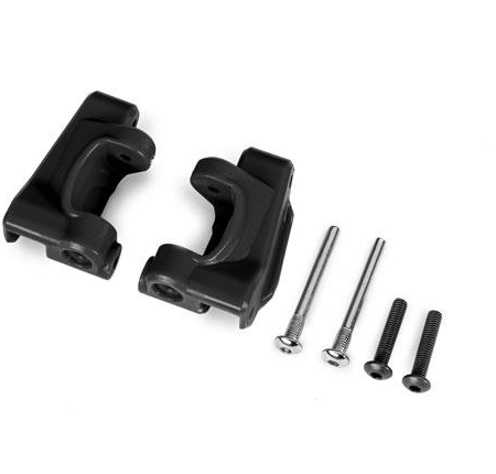 Bloques de ruedas (cubos en C), de alta resistencia extrema, negros (izquierdo y derecho) / Pasadores de bisagra de 3 x 26 mm (2) / BCS de 3 x 15 mm (2) (para usar con el kit de actualización n.° 9182)