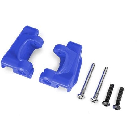 Bloques de ruedas (cubos en C), de alta resistencia extrema, azules (izquierdo y derecho) / Pasadores de bisagra de 3 x 26 mm (2) / BCS de 3 x 15 mm (2) (para usar con el kit de actualización n.° 9182)