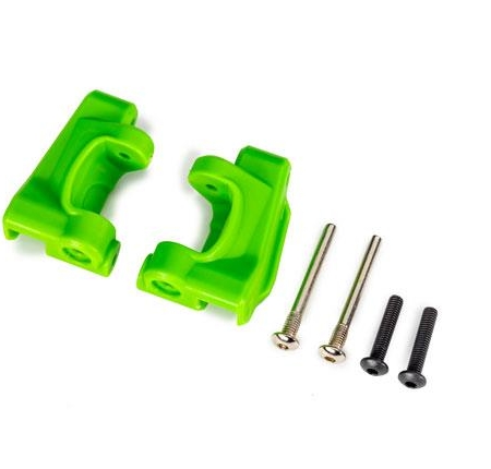 Bloques de ruedas (cubos en C), de alta resistencia extrema, verdes (izquierdo y derecho) / Pasadores de bisagra de 3 x 26 mm (2) / BCS de 3 x 15 mm (2) (para usar con el kit de actualización n.° 9182)