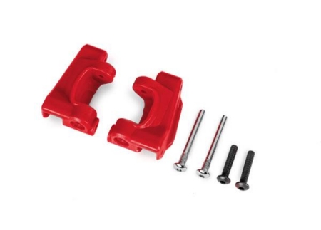 Bloques de ruedas (cubos en C), de alta resistencia extrema, rojos (izquierdo y derecho) / Pasadores de bisagra de 3 x 26 mm (2) / BCS de 3 x 15 mm (2) (para usar con el kit de actualización n.° 9182)