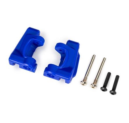Bloques de ruedas (cubos en C), de servicio pesado extremo, azules (izquierdo y derecho) / Pasadores de bisagra de 3 x 26 mm (2) / BCS de 3 x 15 mm (2) (para usar con el kit de actualización n.° 9180 y 9181)