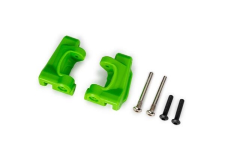 Bloques de ruedas (cubos en C), de servicio pesado extremo, verdes (izquierdo y derecho) / Pasadores de bisagra de 3 x 26 mm (2) / BCS de 3 x 15 mm (2) (para usar con el kit de actualización n.° 9180 y 9181)