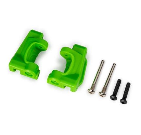 Bloques de ruedas (cubos en C), de servicio pesado extremo, verdes (izquierdo y derecho) / Pasadores de bisagra de 3 x 26 mm (2) / BCS de 3 x 15 mm (2) (para usar con el kit de actualización n.° 9180 y 9181)