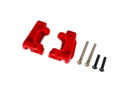 Bloques de ruedas (cubos en C), de servicio pesado extremo, rojos (izquierdo y derecho) / Pasadores de bisagra de 3 x 26 mm (2) / BCS de 3 x 15 mm (2) (para usar con el kit de actualización n.° 9180 y 9181)