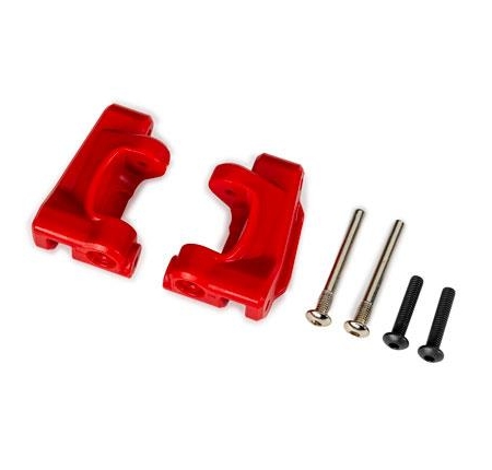 Bloques de ruedas (cubos en C), de servicio pesado extremo, rojos (izquierdo y derecho) / Pasadores de bisagra de 3 x 26 mm (2) / BCS de 3 x 15 mm (2) (para usar con el kit de actualización n.° 9180 y 9181)