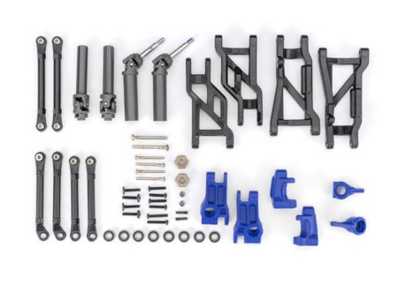 Kit de mejora de suspensión y transmisión externa, extremadamente resistente, azul (compatible con Slash 2WD)