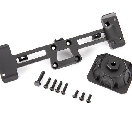 Soporte de montaje para llanta de repuesto/3x8 BCS (3)/3x12 BCS (4)/perno hexagonal de 4x15 mm (compatible con carrocería n.° 9211)