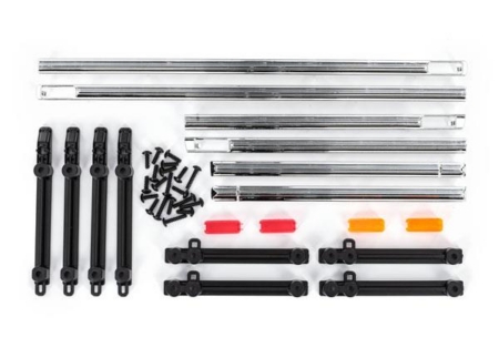 Moldura lateral, izquierda y derecha (cromada)/Lente LED/BCS de 2,6 x 8 mm (14)/BCS de 2,6 x 10 mm (6) (se adapta a la carrocería n.° 9230)