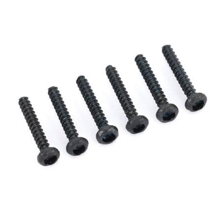 Tornillos de cabeza abombada de 1,6 x 10 mm, autorroscantes (con punta hexagonal) (6)