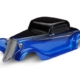 Carrocería, Factory Five '33 Hot Rod Coupe, completa (azul) (pintada, calcomanías aplicadas) (incluye parrilla delantera, espejos laterales, faros delanteros, luces traseras, almohadillas de espuma)