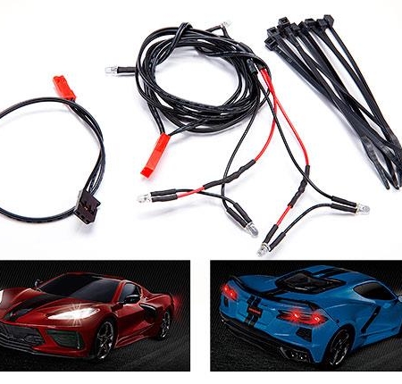 Arnés de luces LED/arnés de alimentación/bridas (9) (compatible con carrocería n.° 9311)