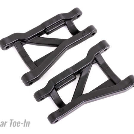 Brazos de suspensión, negros, traseros (izquierdo y derecho), de alta resistencia, ángulo de convergencia de 2° (2)