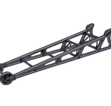 Barra anti-caballitos, negra (ensamblada)/soporte para barra anti-caballitos