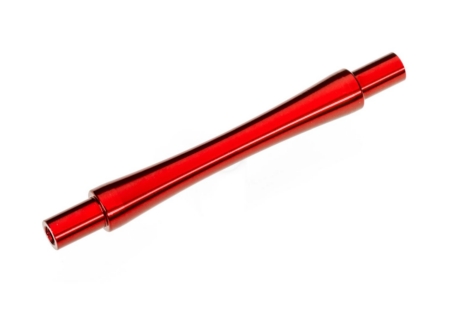 Eje, barra anti-caballito, aluminio 6061-T6 (anodizado rojo) (1)/ 3x12 BCS (con fijador de roscas) (2)