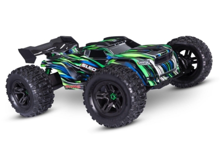 Trineo Traxxas con cinturón 1/8 6S - Verde